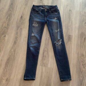 🏁 American Eagle blue jegging jeans size 00